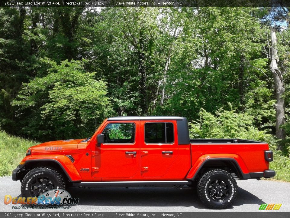 2021 Jeep Gladiator Willys 4x4 Firecracker Red / Black Photo #1