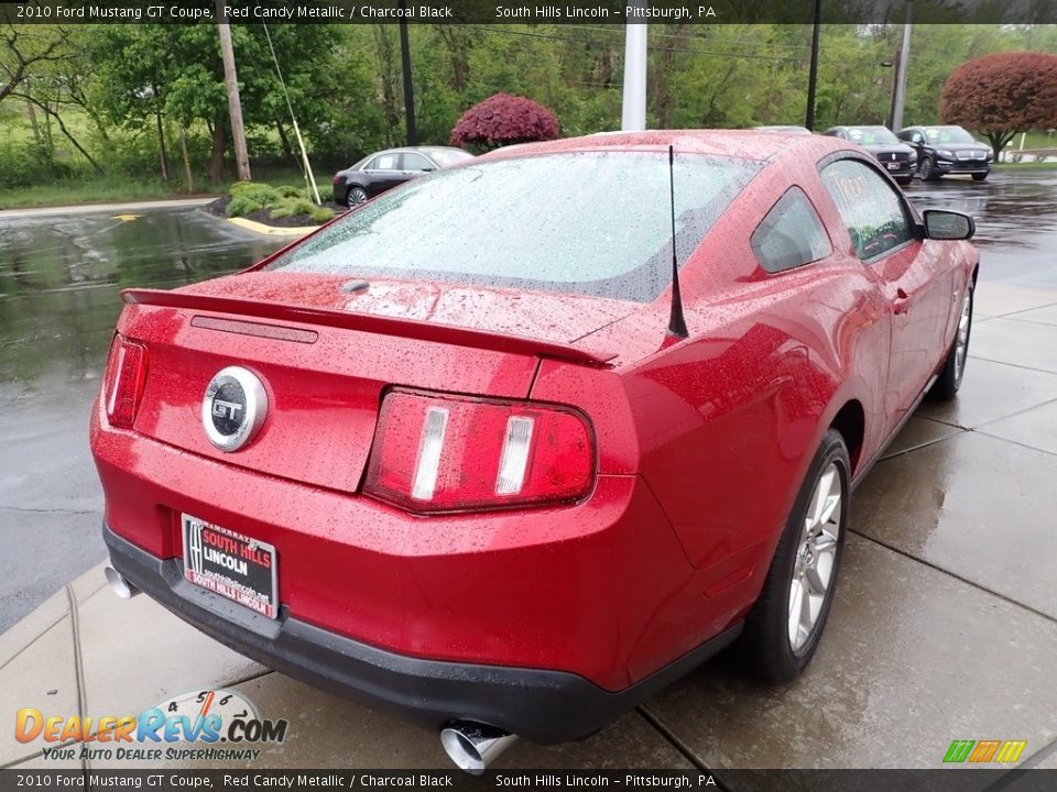 2010 Ford Mustang GT Coupe Red Candy Metallic / Charcoal Black Photo #5