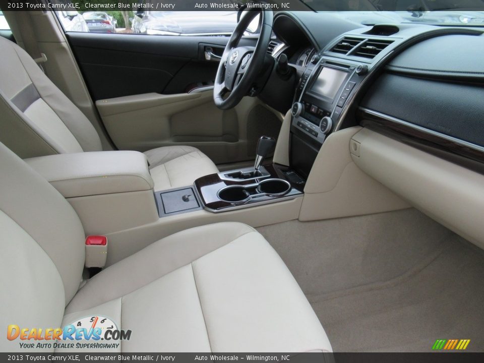 2013 Toyota Camry XLE Clearwater Blue Metallic / Ivory Photo #12