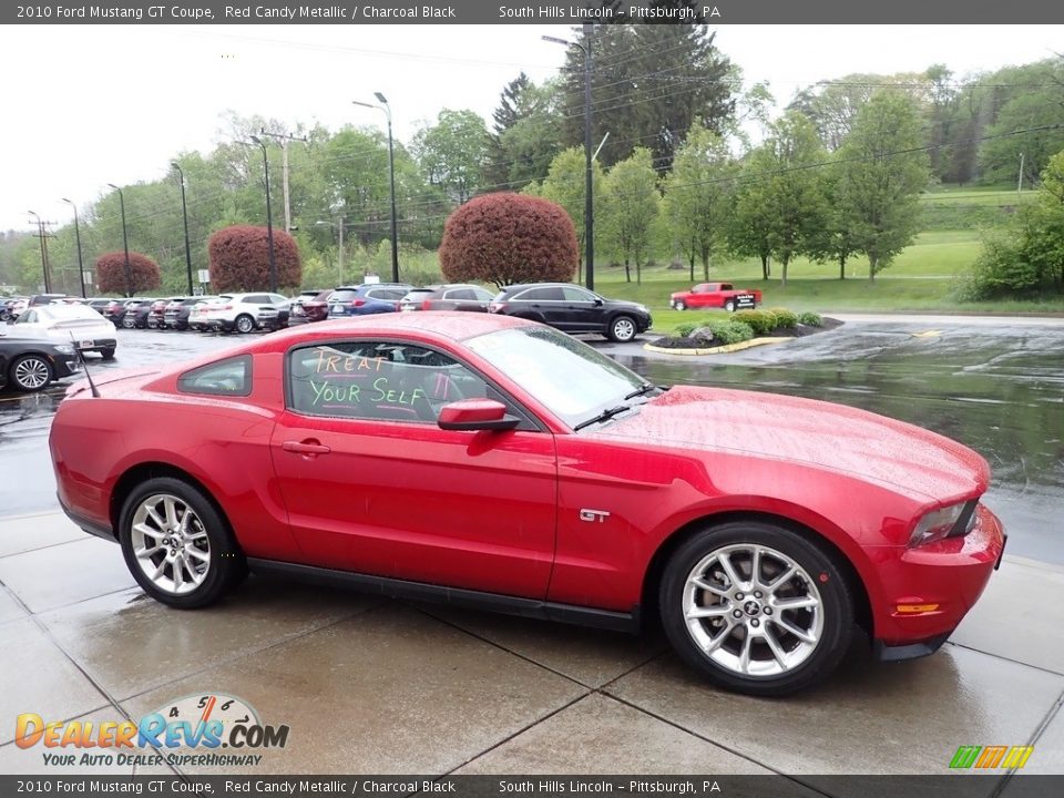 2010 Ford Mustang GT Coupe Red Candy Metallic / Charcoal Black Photo #6