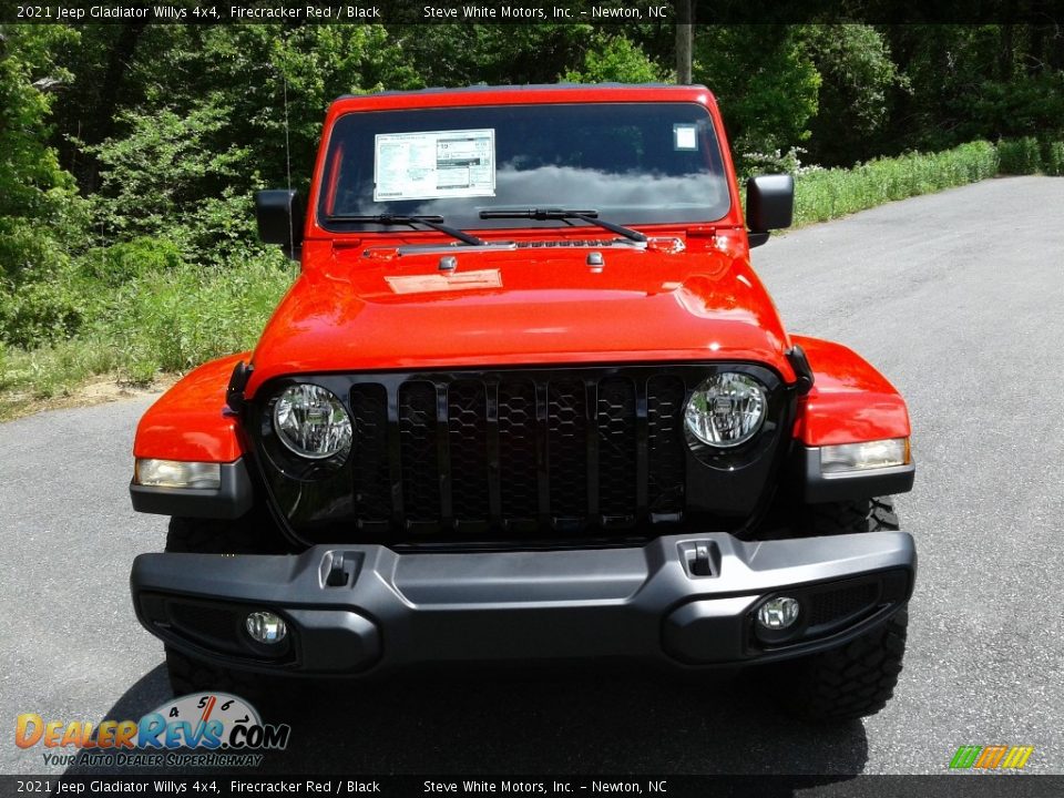 2021 Jeep Gladiator Willys 4x4 Firecracker Red / Black Photo #3