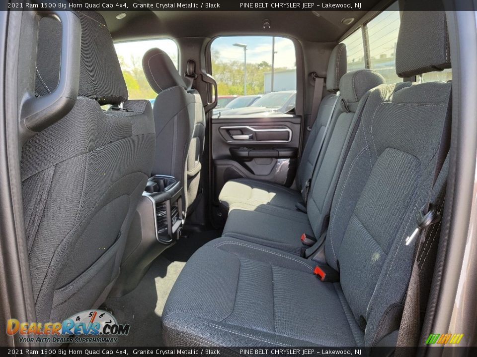 Rear Seat of 2021 Ram 1500 Big Horn Quad Cab 4x4 Photo #9