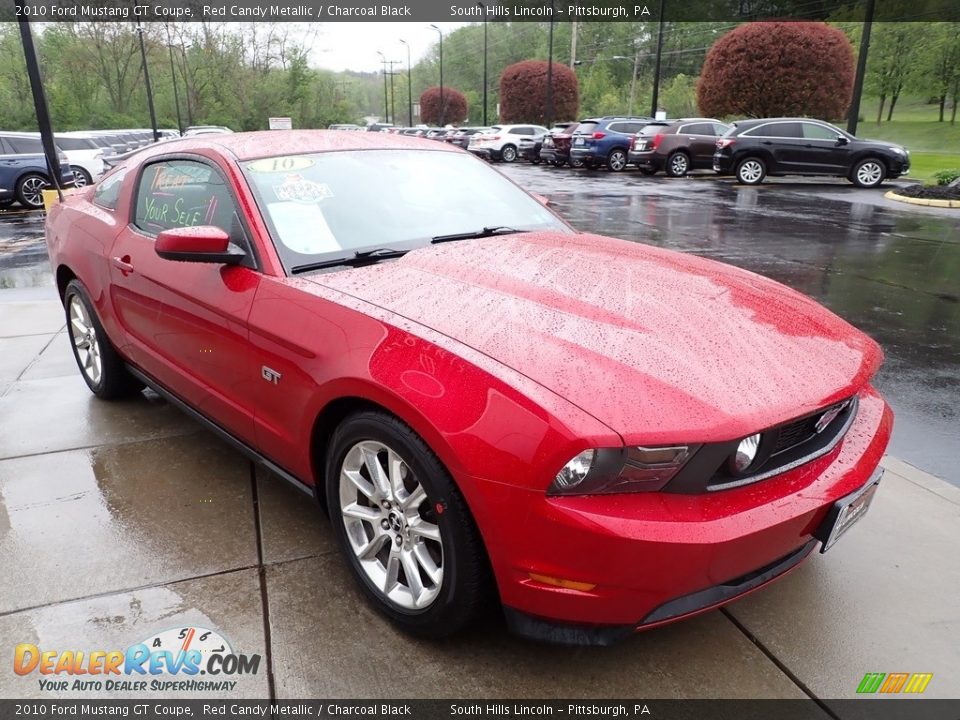 2010 Ford Mustang GT Coupe Red Candy Metallic / Charcoal Black Photo #7