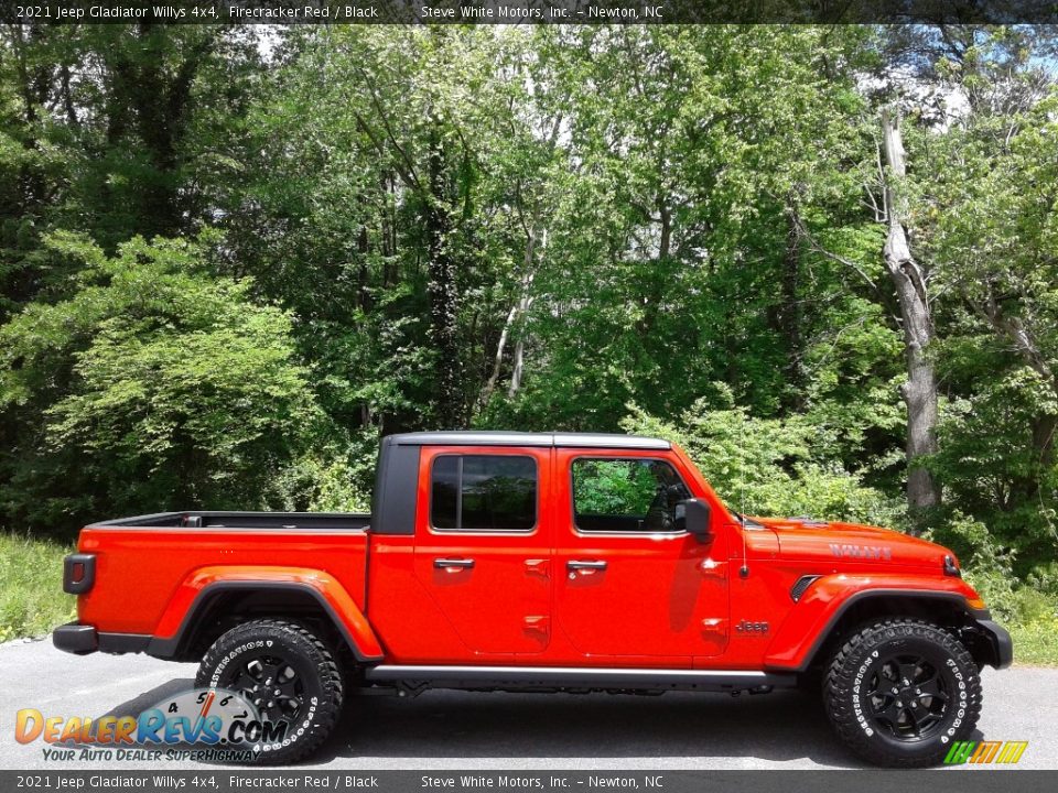 2021 Jeep Gladiator Willys 4x4 Firecracker Red / Black Photo #5