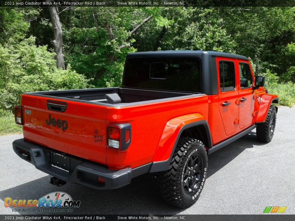 2021 Jeep Gladiator Willys 4x4 Firecracker Red / Black Photo #6