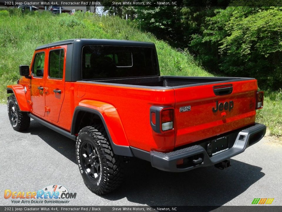 2021 Jeep Gladiator Willys 4x4 Firecracker Red / Black Photo #9