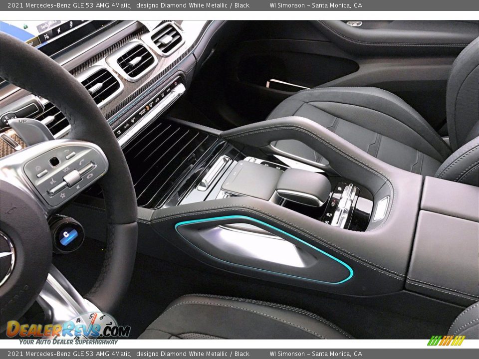 2021 Mercedes-Benz GLE 53 AMG 4Matic designo Diamond White Metallic / Black Photo #8