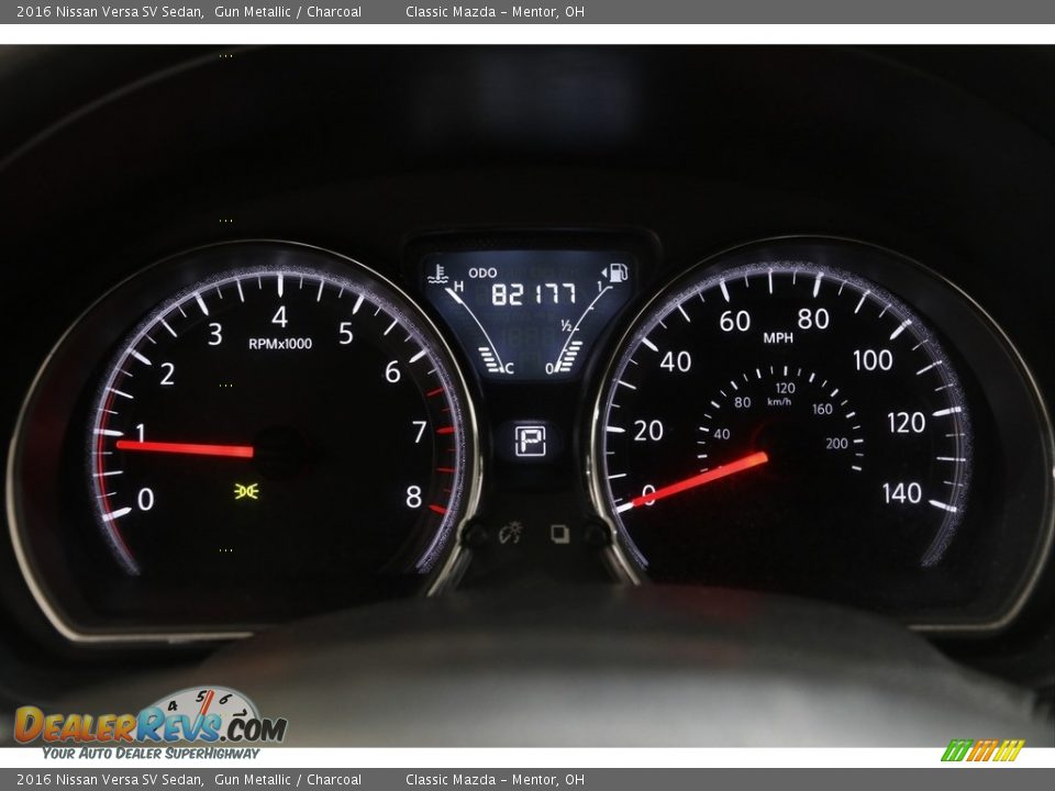 2016 Nissan Versa SV Sedan Gauges Photo #8