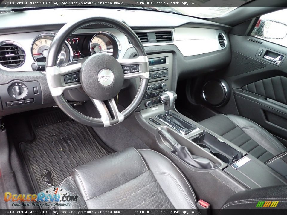 2010 Ford Mustang GT Coupe Red Candy Metallic / Charcoal Black Photo #17