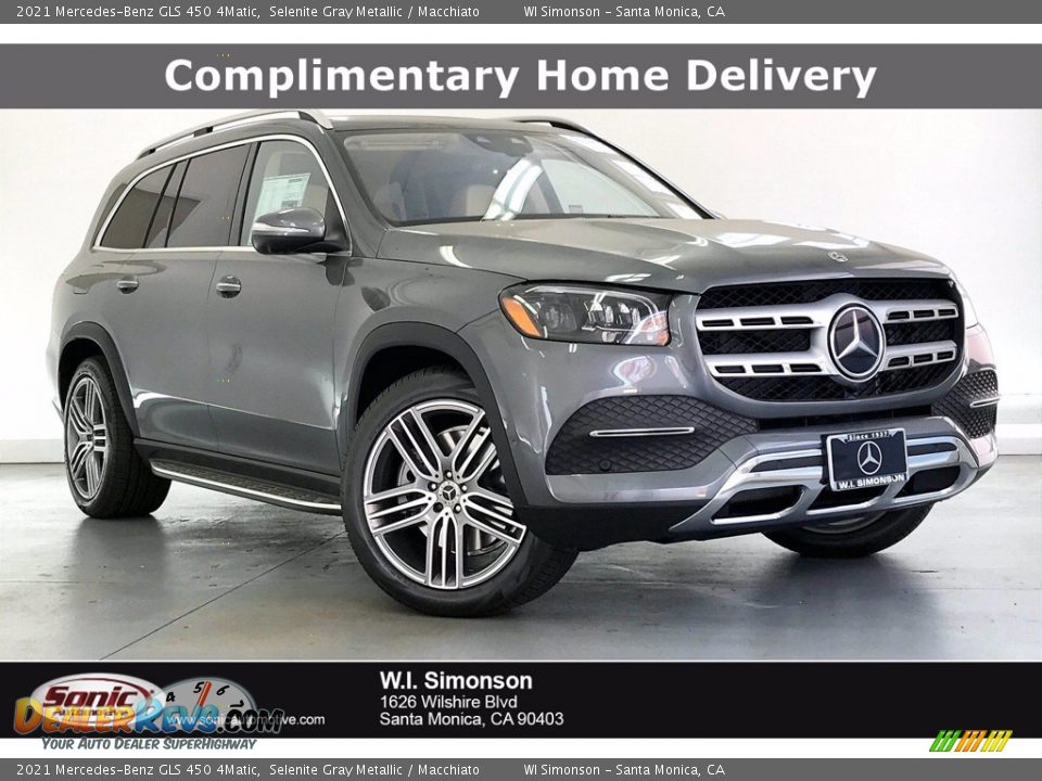 2021 Mercedes-Benz GLS 450 4Matic Selenite Gray Metallic / Macchiato Photo #1