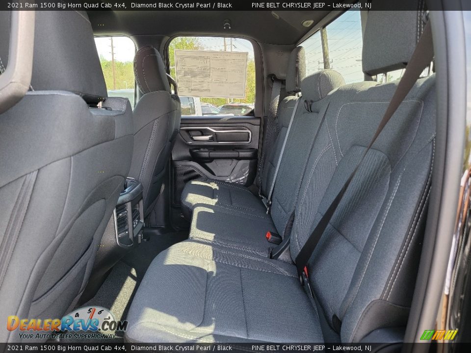2021 Ram 1500 Big Horn Quad Cab 4x4 Diamond Black Crystal Pearl / Black Photo #9