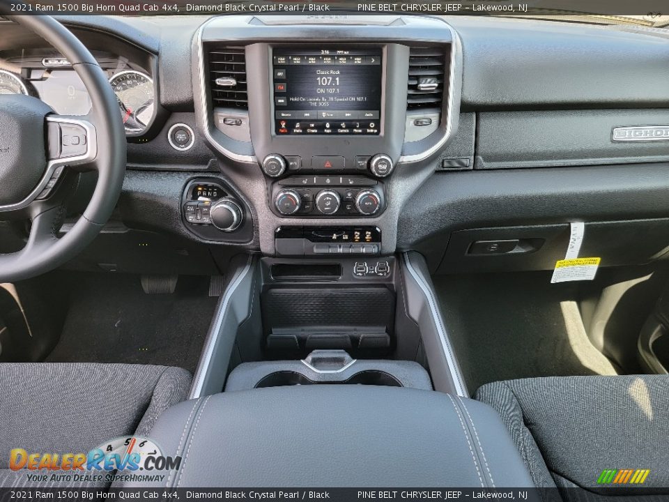 2021 Ram 1500 Big Horn Quad Cab 4x4 Diamond Black Crystal Pearl / Black Photo #10