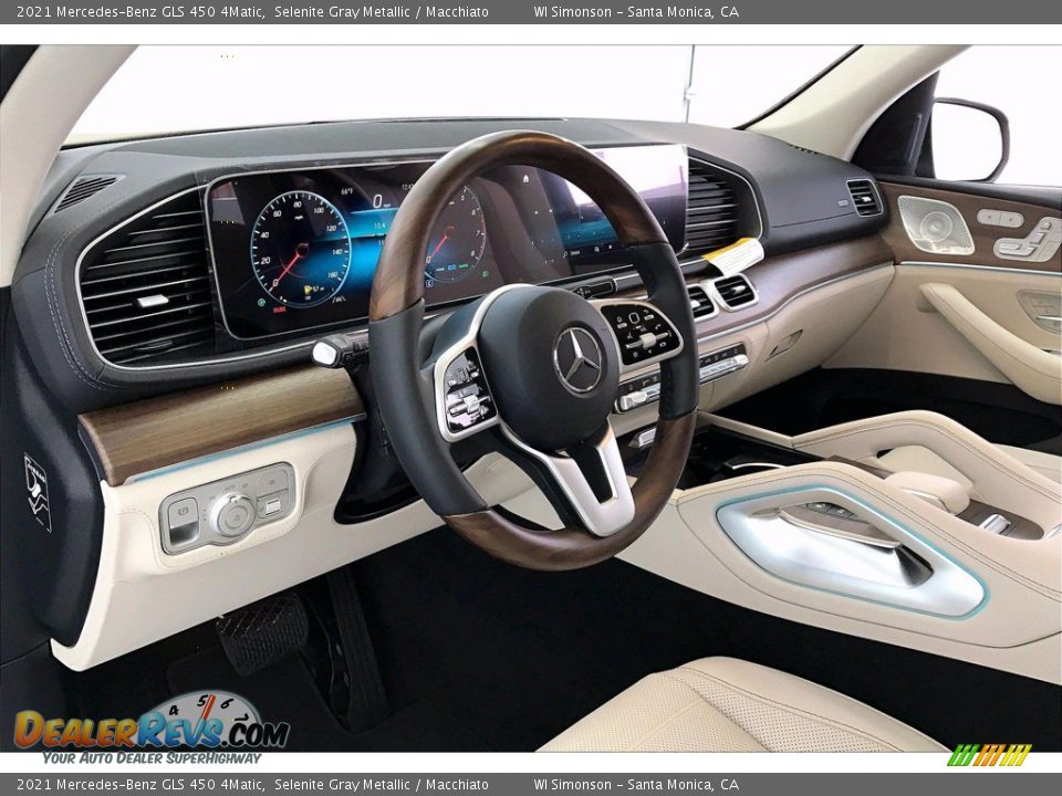 2021 Mercedes-Benz GLS 450 4Matic Selenite Gray Metallic / Macchiato Photo #4