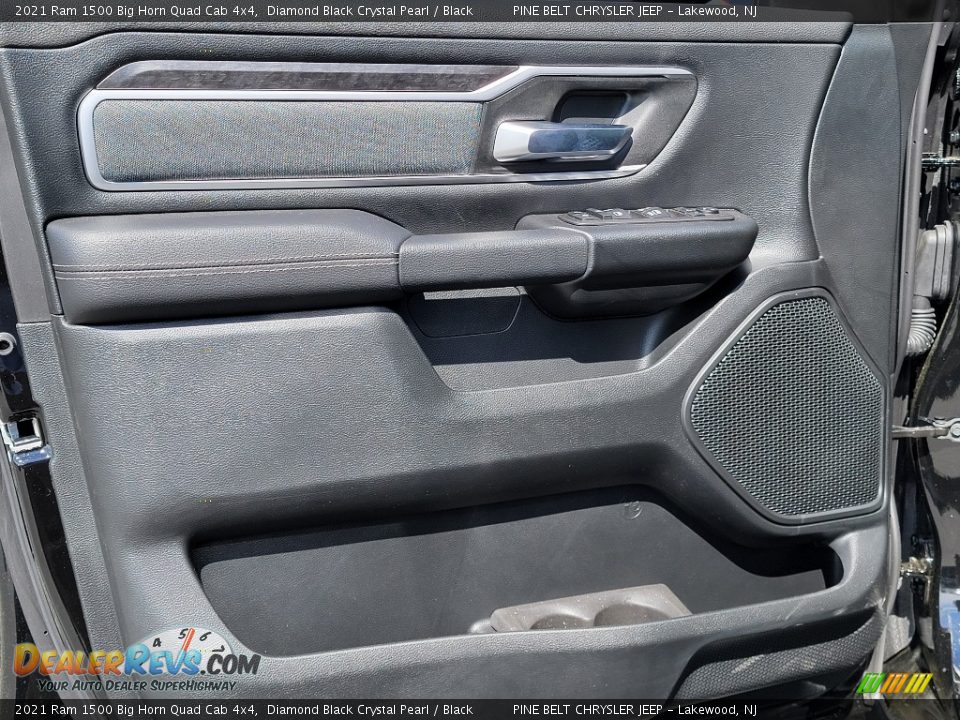 2021 Ram 1500 Big Horn Quad Cab 4x4 Diamond Black Crystal Pearl / Black Photo #12