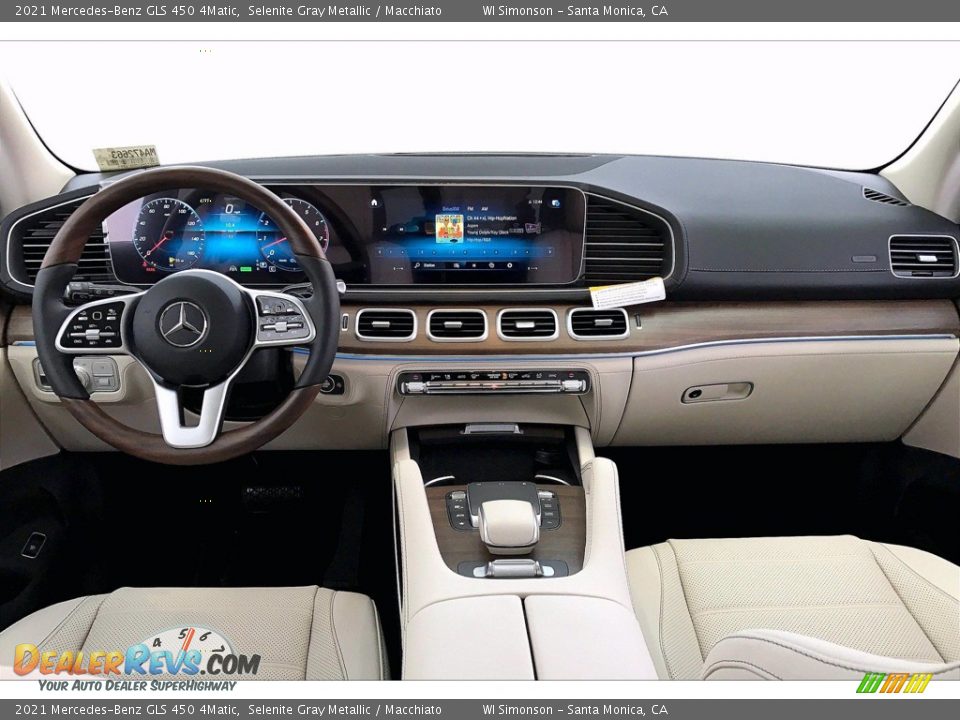2021 Mercedes-Benz GLS 450 4Matic Selenite Gray Metallic / Macchiato Photo #6