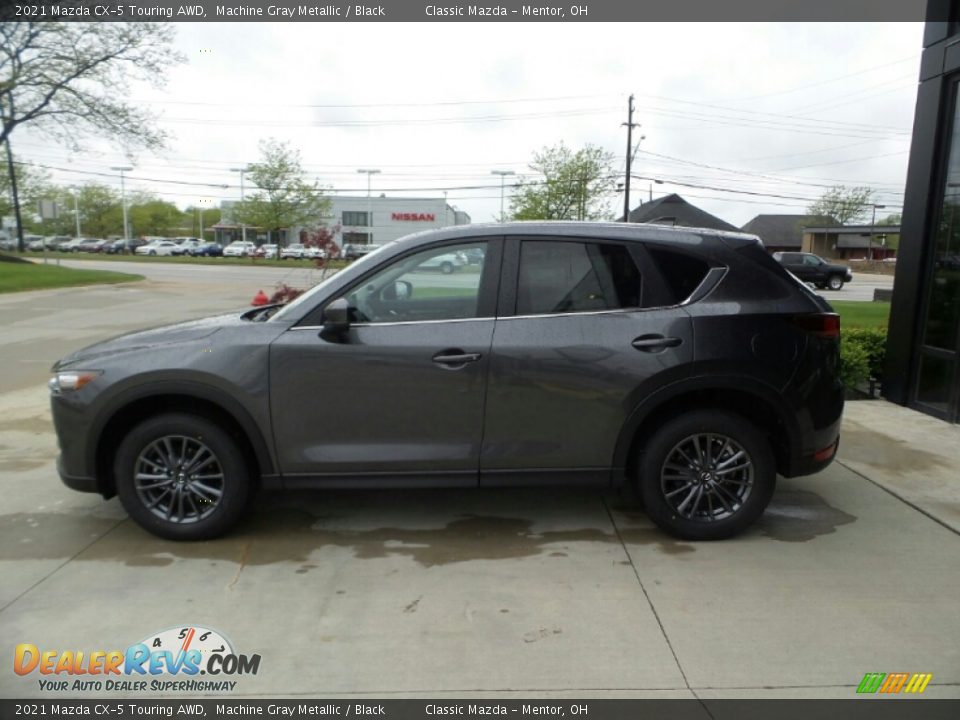 2021 Mazda CX-5 Touring AWD Machine Gray Metallic / Black Photo #6