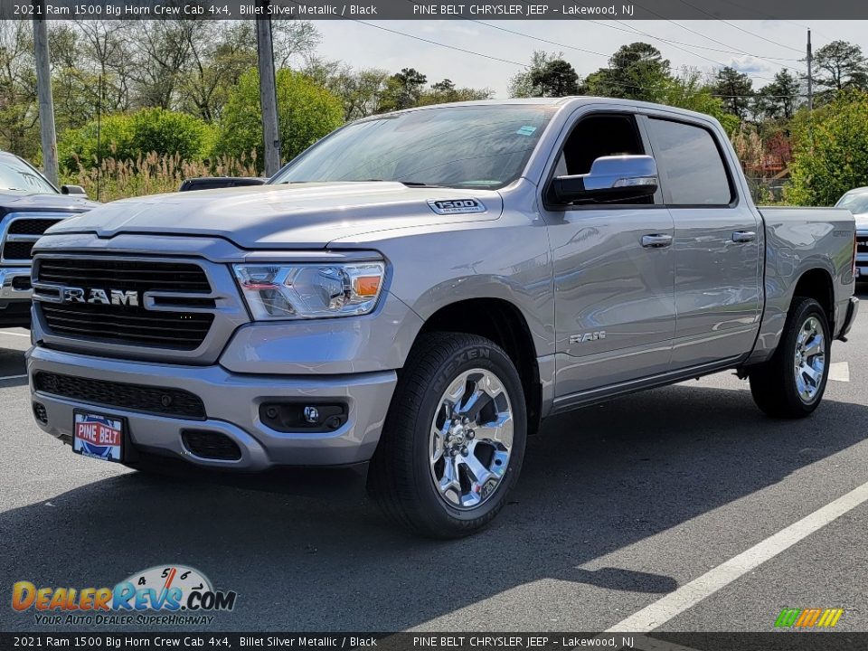 2021 Ram 1500 Big Horn Crew Cab 4x4 Billet Silver Metallic / Black Photo #1