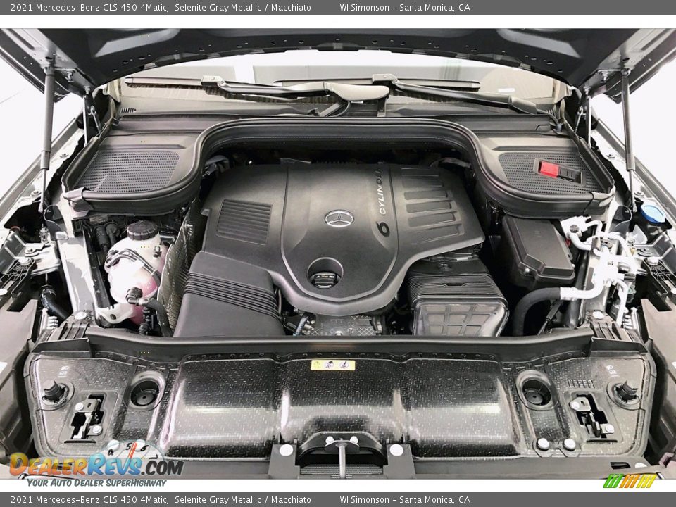2021 Mercedes-Benz GLS 450 4Matic Selenite Gray Metallic / Macchiato Photo #9
