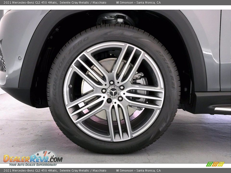 2021 Mercedes-Benz GLS 450 4Matic Selenite Gray Metallic / Macchiato Photo #10