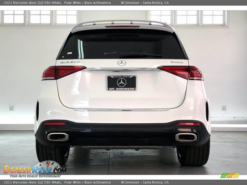 2021 Mercedes-Benz GLE 580 4Matic Polar White / Black w/Dinamica Photo #3