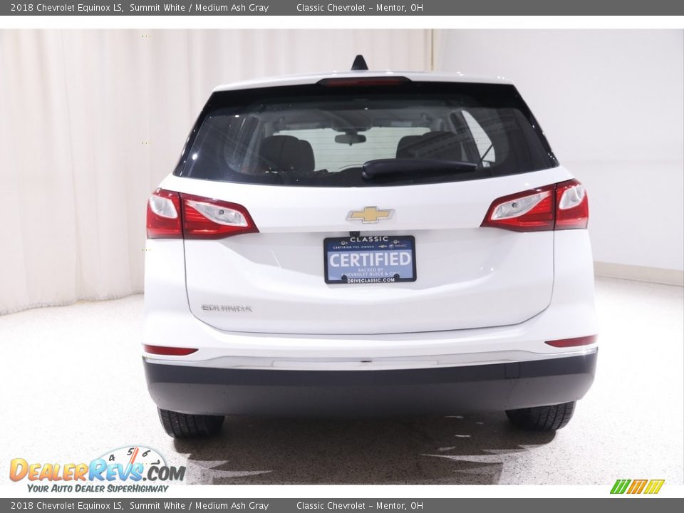 2018 Chevrolet Equinox LS Summit White / Medium Ash Gray Photo #16