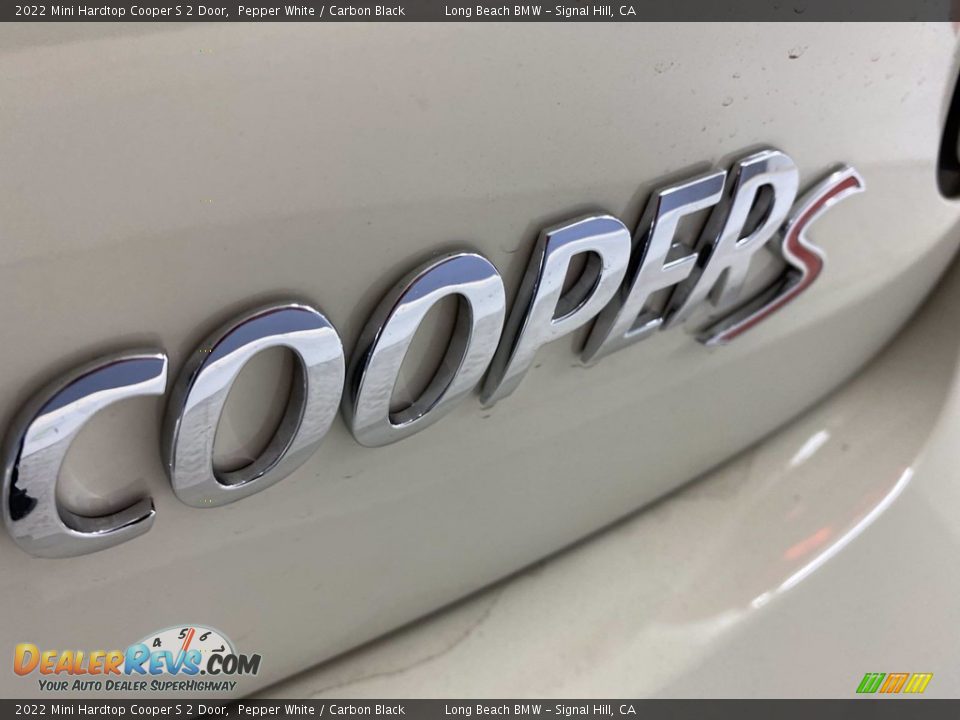 2022 Mini Hardtop Cooper S 2 Door Pepper White / Carbon Black Photo #8