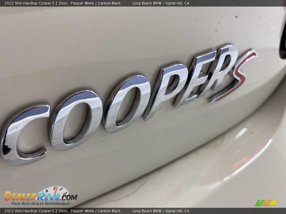 2022 Mini Hardtop Cooper S 2 Door Pepper White / Carbon Black Photo #8