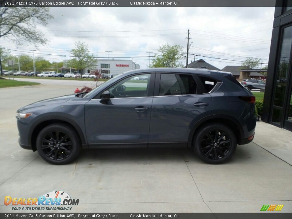 2021 Mazda CX-5 Carbon Edition AWD Polymetal Gray / Black Photo #6