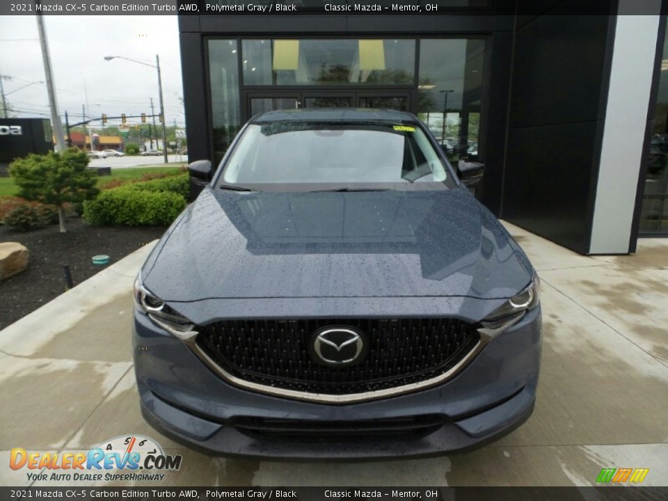 2021 Mazda CX-5 Carbon Edition Turbo AWD Polymetal Gray / Black Photo #2