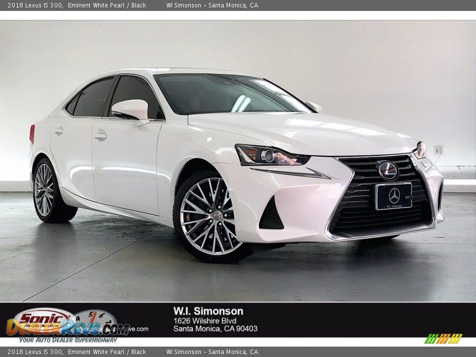 2018 Lexus IS 300 Eminent White Pearl / Black Photo #1