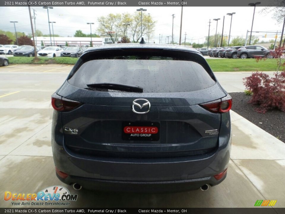 2021 Mazda CX-5 Carbon Edition Turbo AWD Polymetal Gray / Black Photo #5