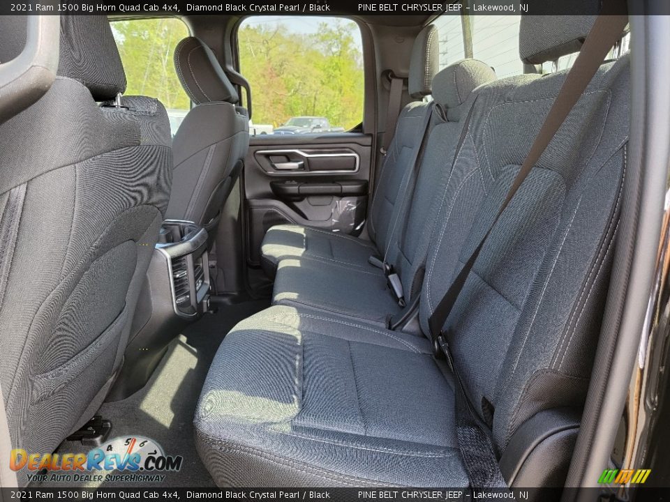 2021 Ram 1500 Big Horn Quad Cab 4x4 Diamond Black Crystal Pearl / Black Photo #9