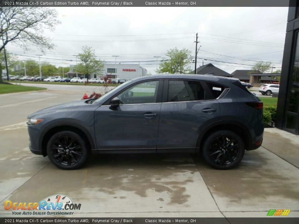 2021 Mazda CX-5 Carbon Edition Turbo AWD Polymetal Gray / Black Photo #6