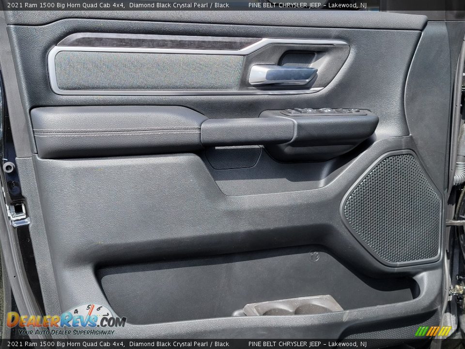2021 Ram 1500 Big Horn Quad Cab 4x4 Diamond Black Crystal Pearl / Black Photo #12