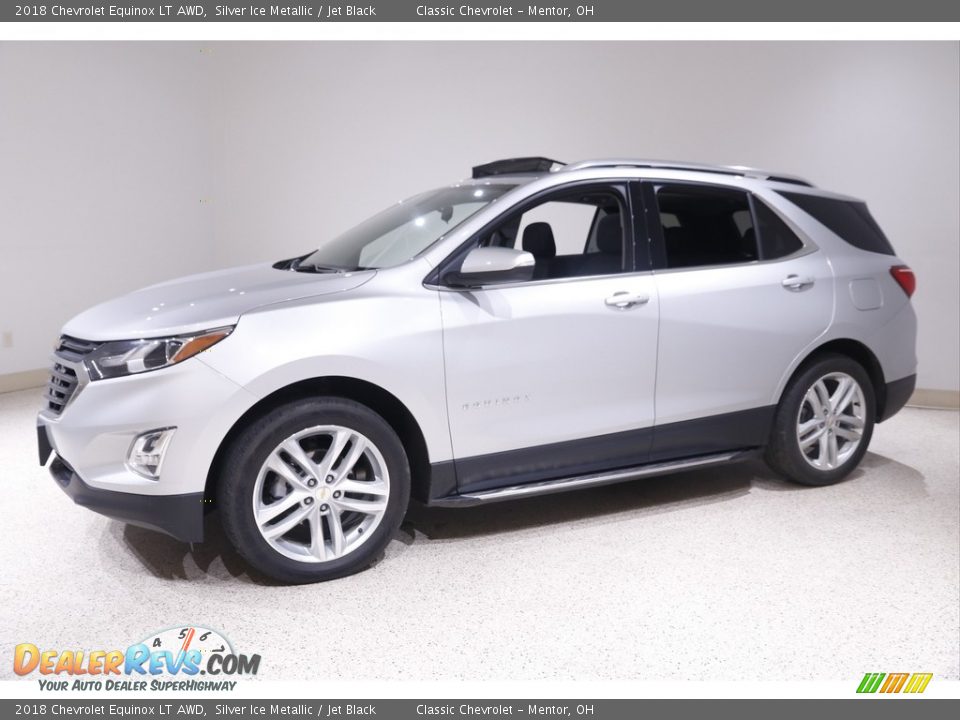 2018 Chevrolet Equinox LT AWD Silver Ice Metallic / Jet Black Photo #3