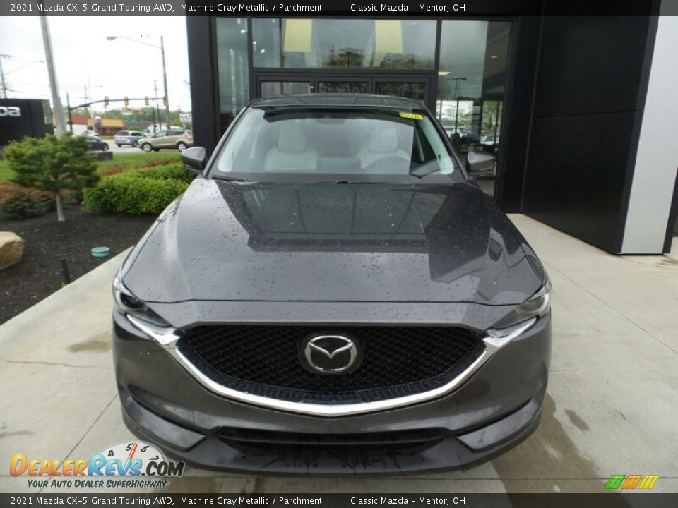 2021 Mazda CX-5 Grand Touring AWD Machine Gray Metallic / Parchment Photo #2