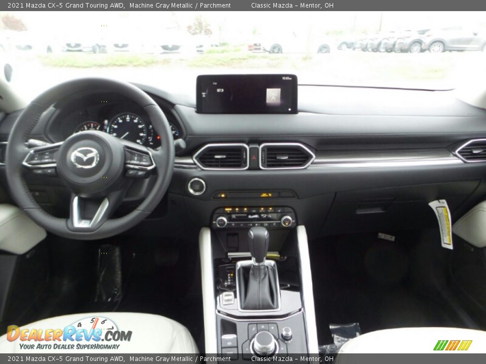 2021 Mazda CX-5 Grand Touring AWD Machine Gray Metallic / Parchment Photo #3