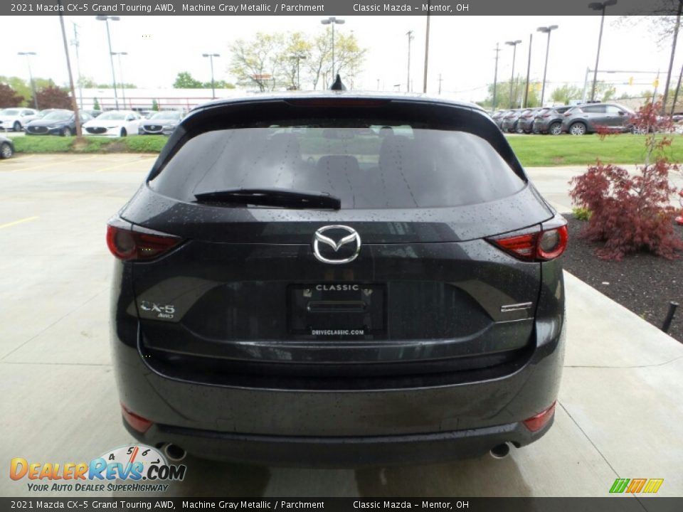 2021 Mazda CX-5 Grand Touring AWD Machine Gray Metallic / Parchment Photo #5