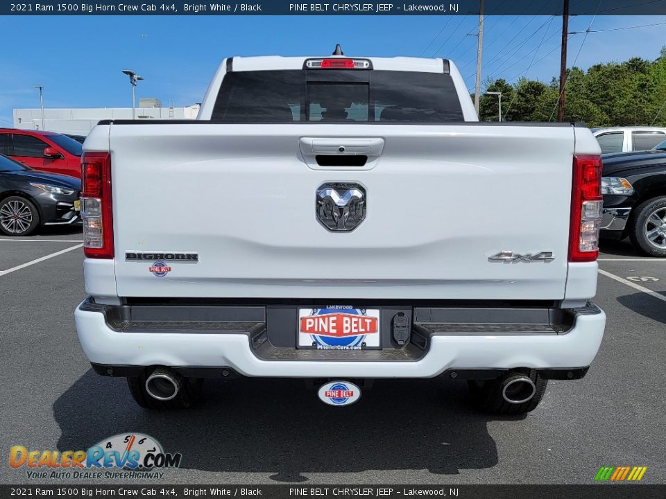 2021 Ram 1500 Big Horn Crew Cab 4x4 Bright White / Black Photo #7