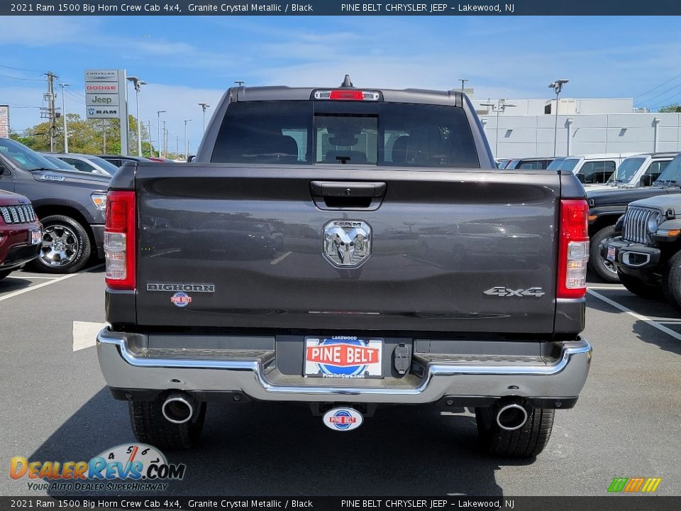 2021 Ram 1500 Big Horn Crew Cab 4x4 Granite Crystal Metallic / Black Photo #7