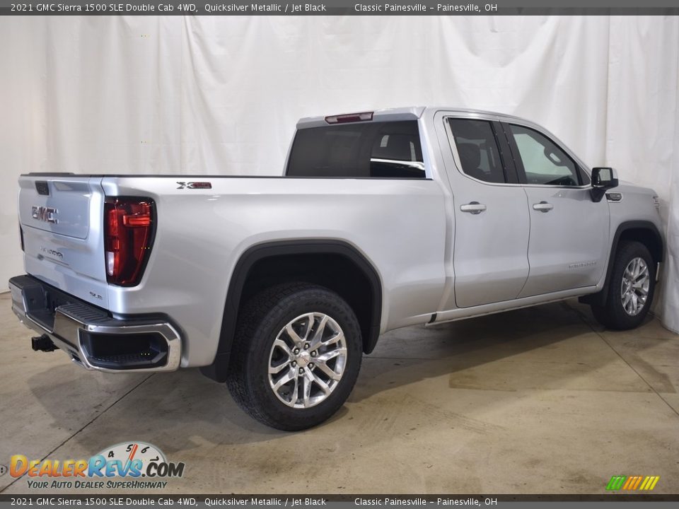 2021 GMC Sierra 1500 SLE Double Cab 4WD Quicksilver Metallic / Jet Black Photo #2