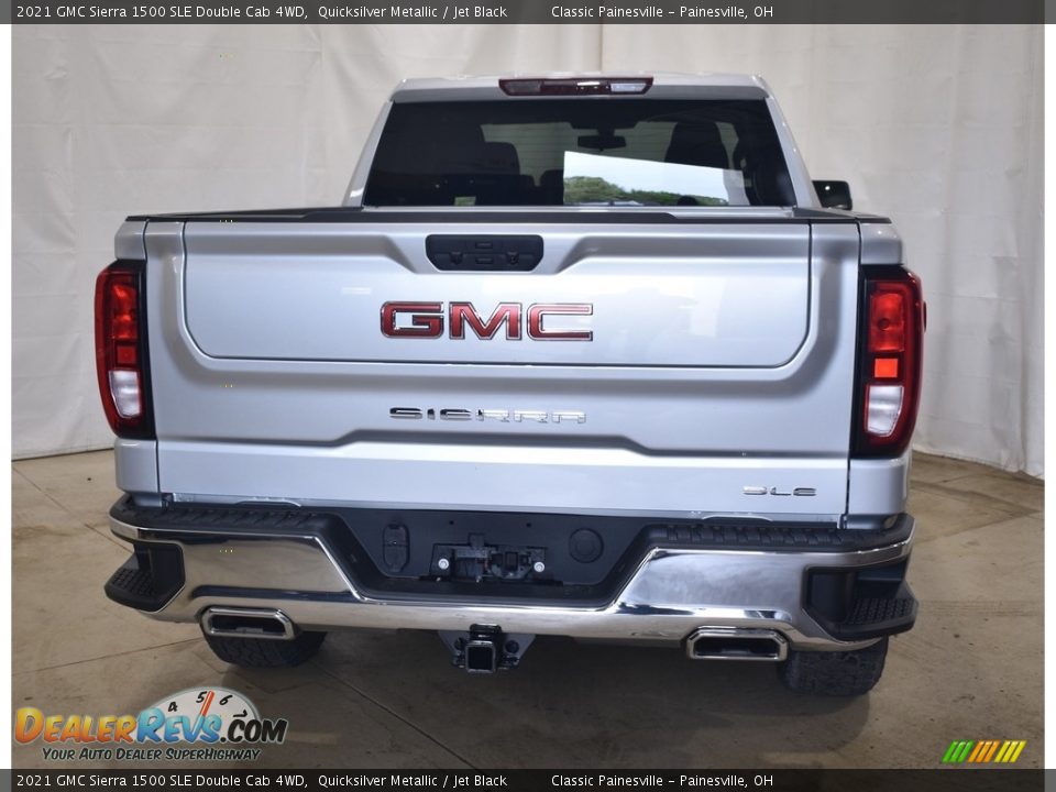 2021 GMC Sierra 1500 SLE Double Cab 4WD Quicksilver Metallic / Jet Black Photo #3