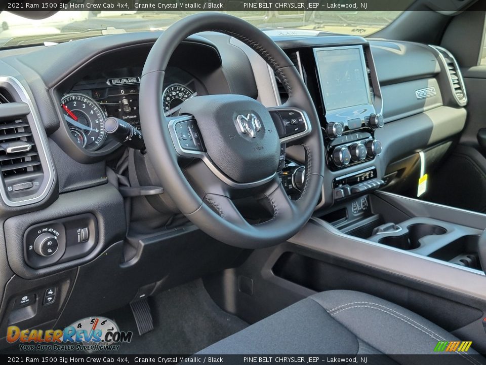 2021 Ram 1500 Big Horn Crew Cab 4x4 Granite Crystal Metallic / Black Photo #13