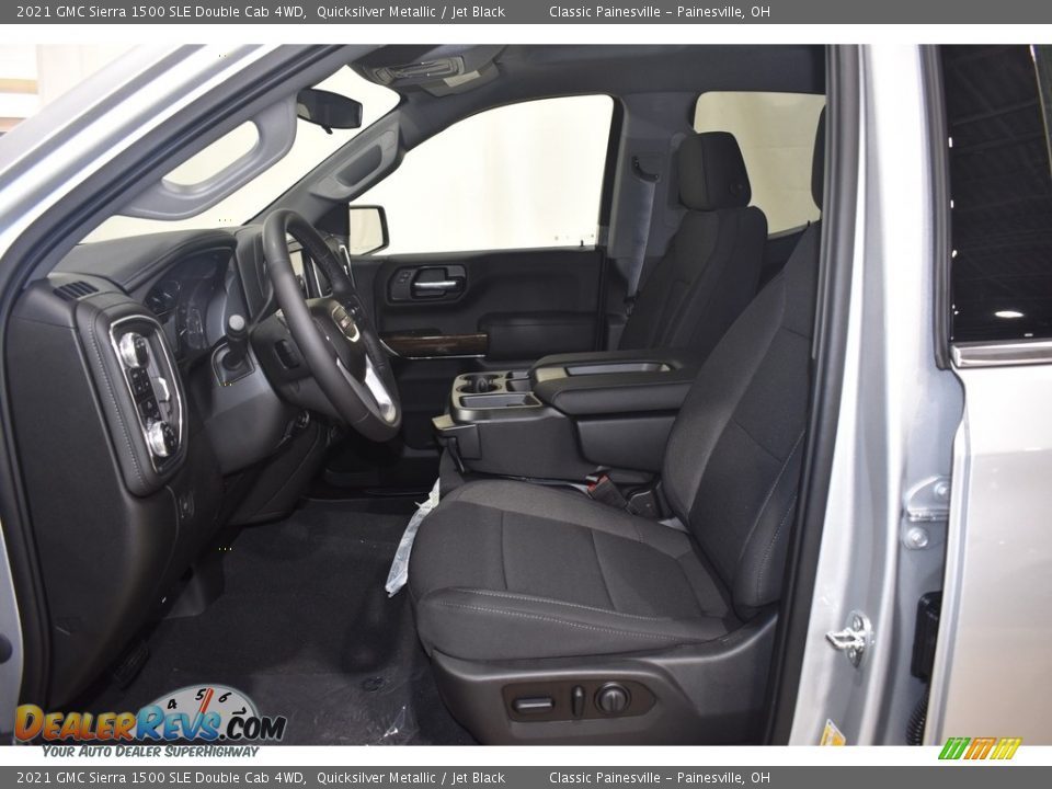 2021 GMC Sierra 1500 SLE Double Cab 4WD Quicksilver Metallic / Jet Black Photo #5