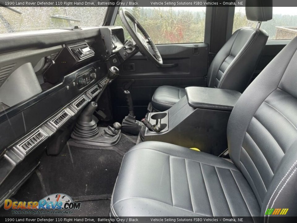 Black Interior - 1990 Land Rover Defender 110 Right Hand Drive Photo #2