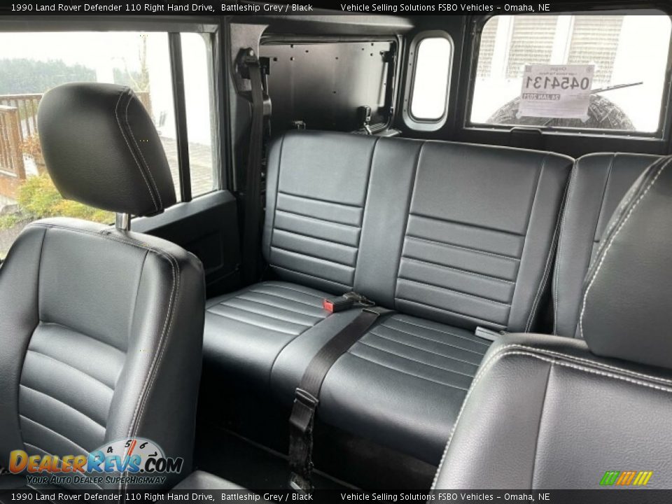 Rear Seat of 1990 Land Rover Defender 110 Right Hand Drive Photo #4