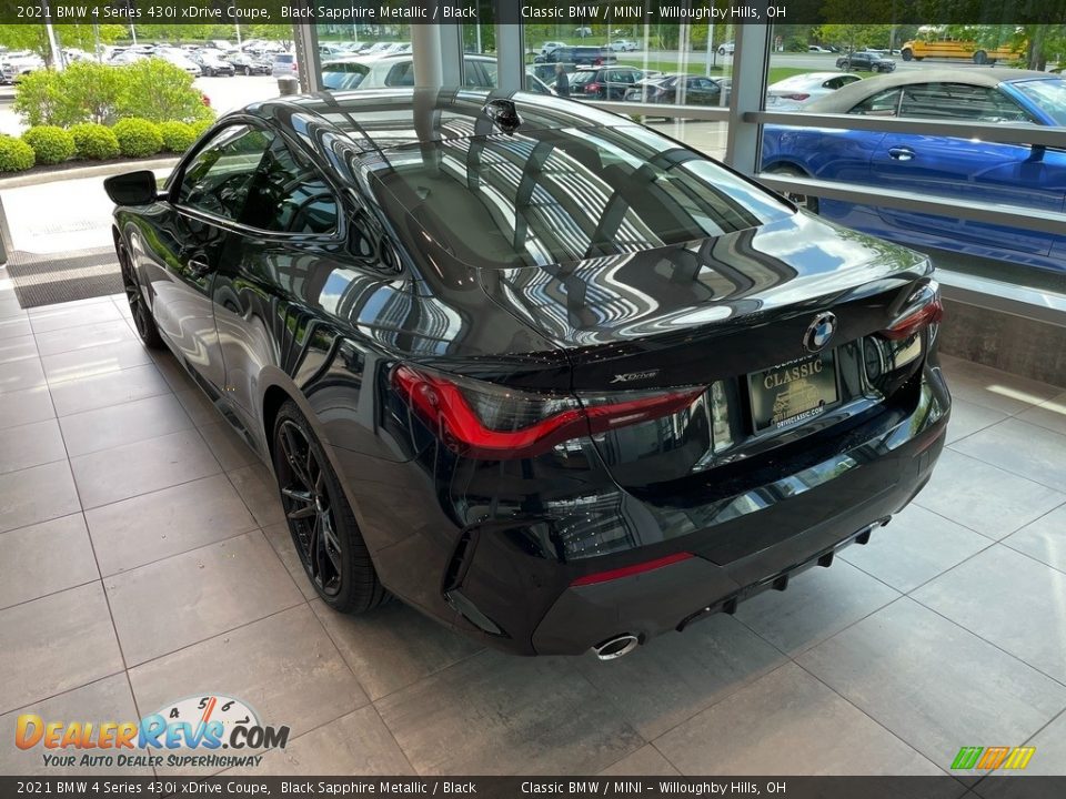 2021 BMW 4 Series 430i xDrive Coupe Black Sapphire Metallic / Black Photo #2