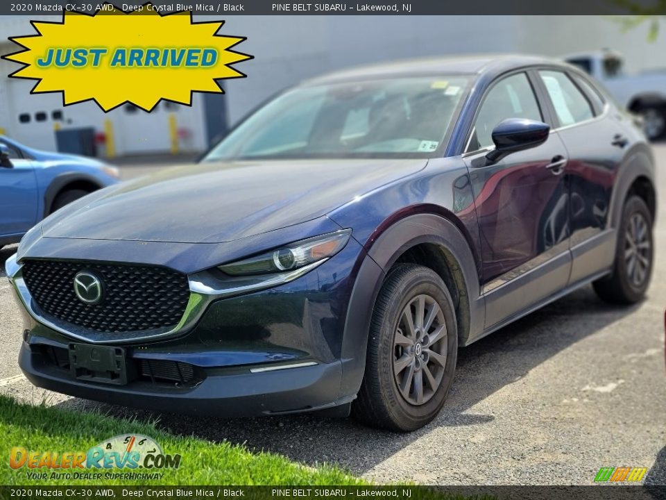 2020 Mazda CX-30 AWD Deep Crystal Blue Mica / Black Photo #1