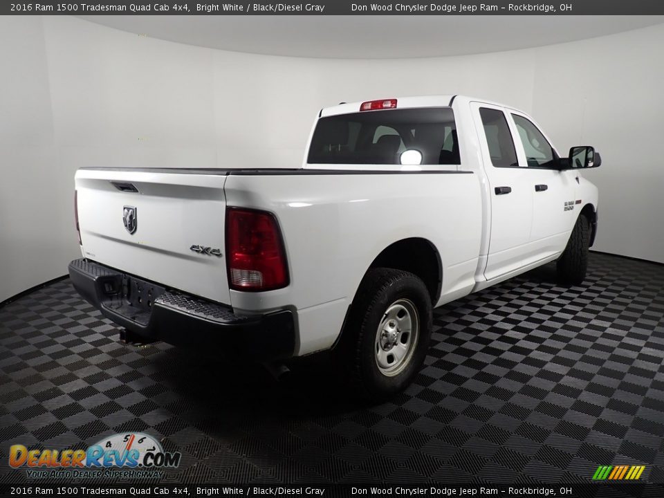 2016 Ram 1500 Tradesman Quad Cab 4x4 Bright White / Black/Diesel Gray Photo #14