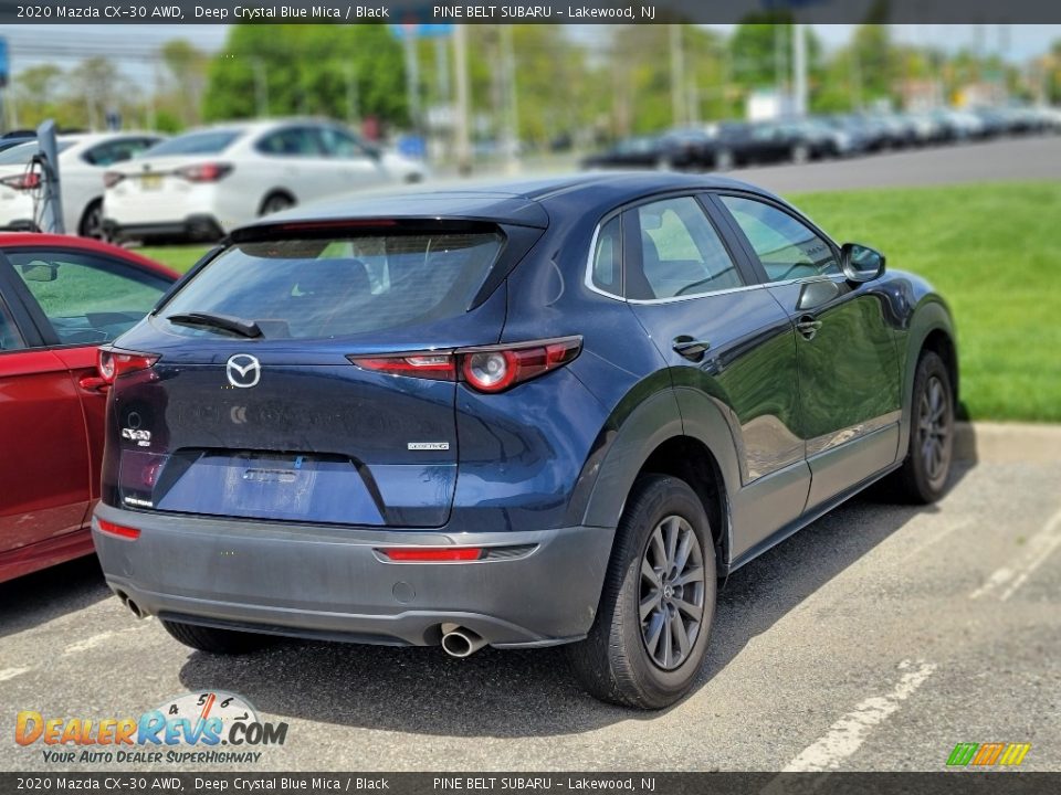 2020 Mazda CX-30 AWD Deep Crystal Blue Mica / Black Photo #3